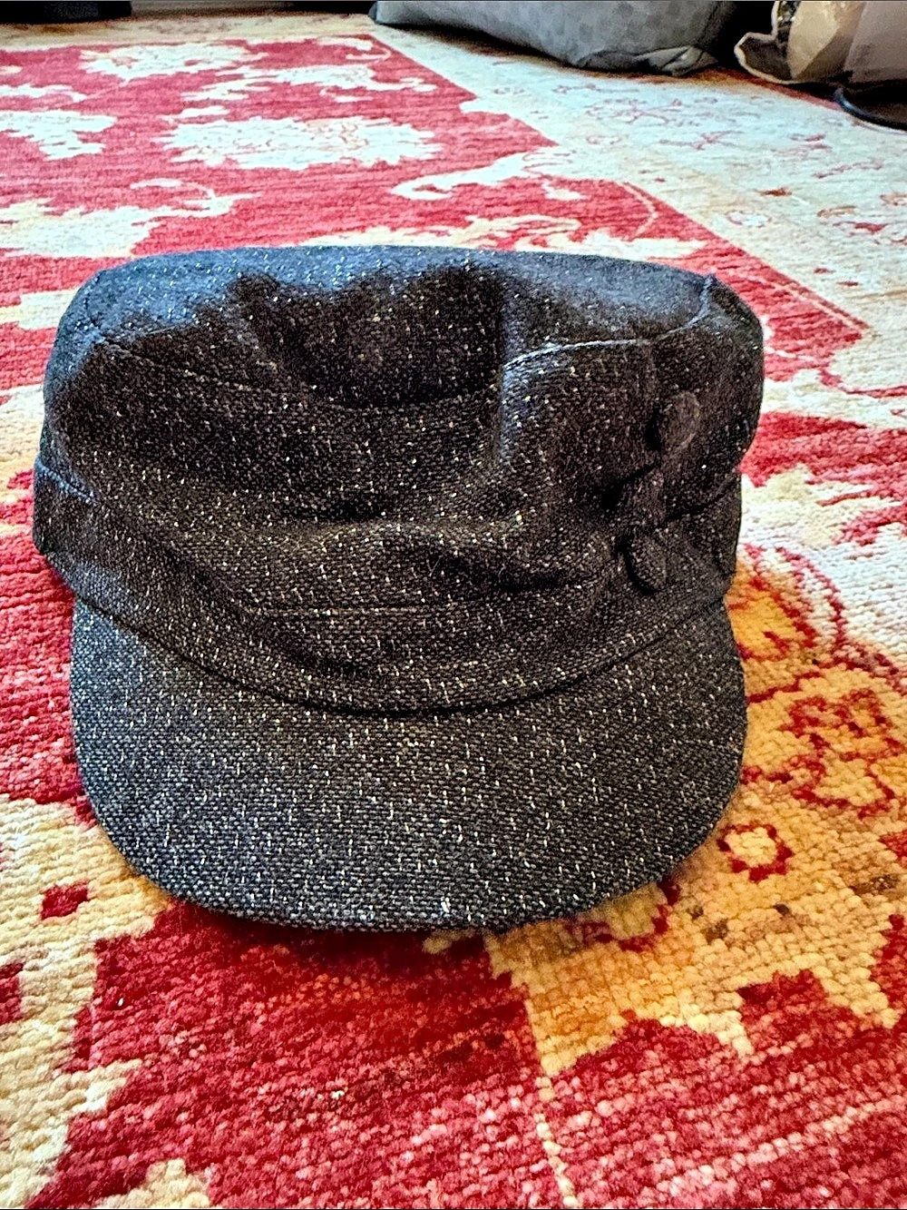 Black Newsboy Hat